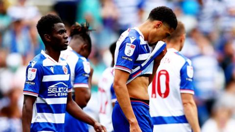 Reading players look dejected