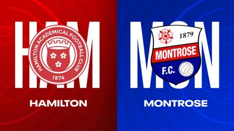 Hamilton Academical and Montrose badges