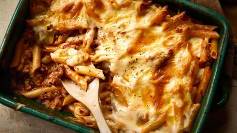 Easy sausage pasta bake