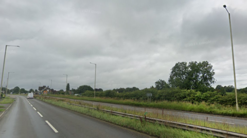 The dual carriageway on the A41 Heath Road