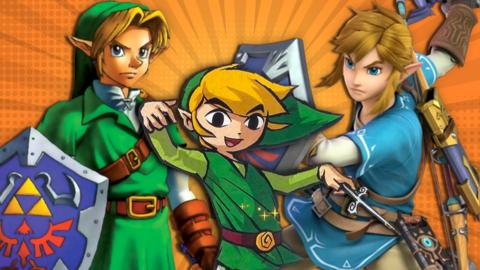 different versions of Link from different games