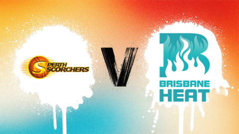 Perth Scorchers v Brisbane Heat badge graphic