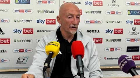 Swindon Town FC Manager takes questions from journalists ahead of first League 2 match against Walsall 