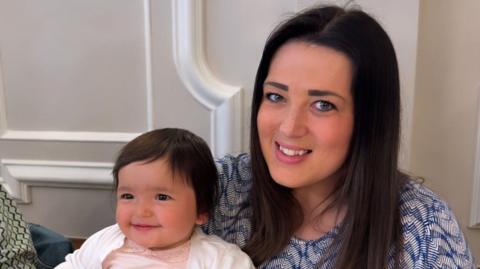 Emily Bhogal and her daughter Aurelia