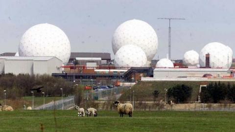 Radomes at RAF Menwith Hill