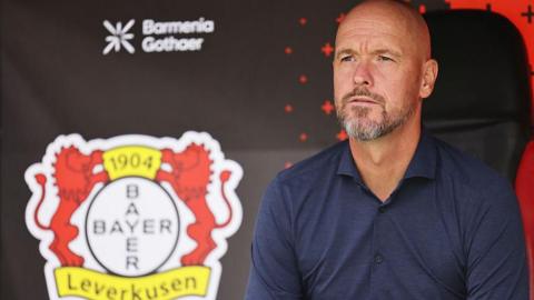 Bayer Leverkusen manager Erik ten Hag