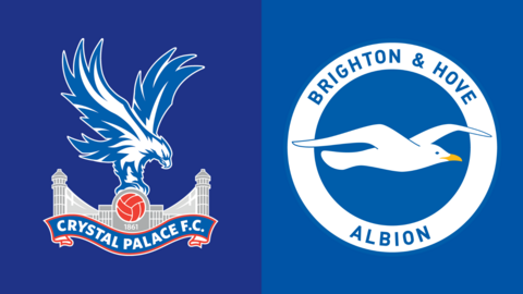 Crystal Palace vs Brighton fixture graphic