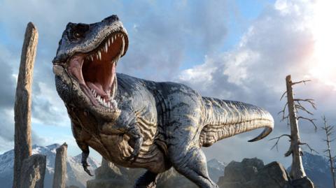 Computer illustration of a T-Rex.