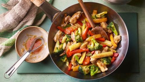 Ginger and garlic chicken stir fry.