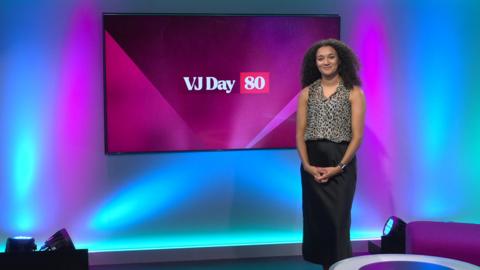Nina on the Newsround set