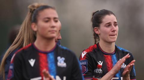 Crystal Palace players look dejected