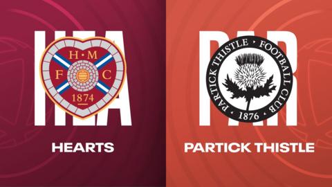 Hearts and Partick Thistle badges