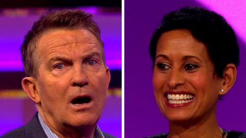 Composite image of Bradley Walsh and Naga Munchetty