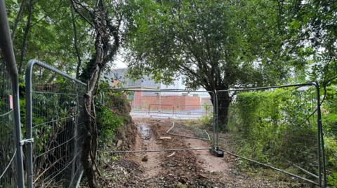 Work stopped on the Hereford scheme after the builders went into administration