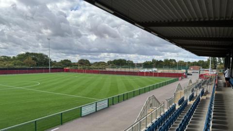 A football ground. 