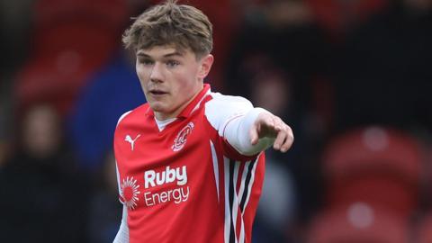 Ethan Ennis in action for Fleetwood Town