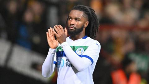 Dion Rankine playing for Wigan Athletic