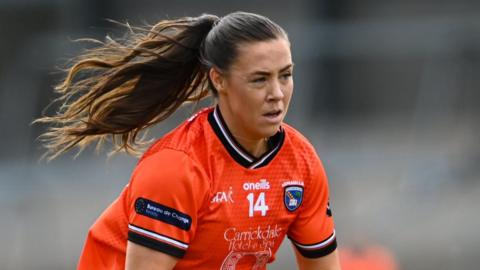 Niamh Henderson in action for Armagh earlier this year