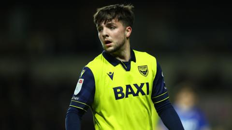 Oxford United midfielder Tyler Goodrham in action for his side.