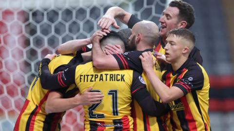 Partick Thistle celebrate