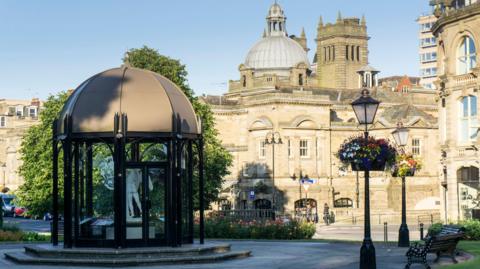 The outside of Harrogate's Royal Baths.