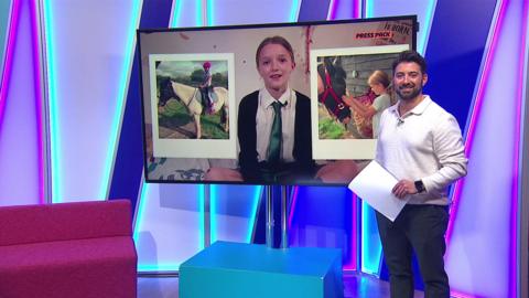 Ricky on the Newsround set