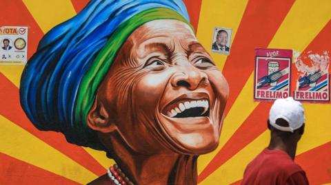 A mural in Mozambique.