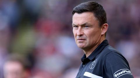 Paul Heckingbottom looks on during Sheffield United match