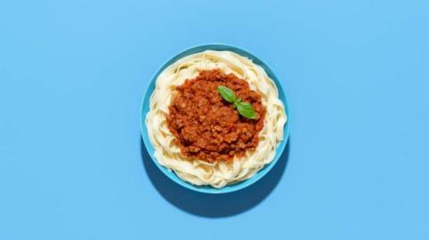 bowl of spaghetti bolognese