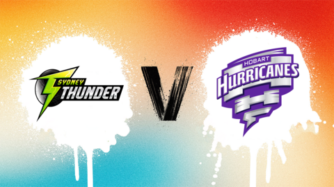 Sydney Thunder v Hobart Hurricanes badge graphic