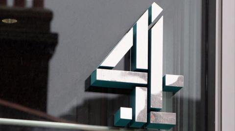 Large Channel 4 logo on the side of a building