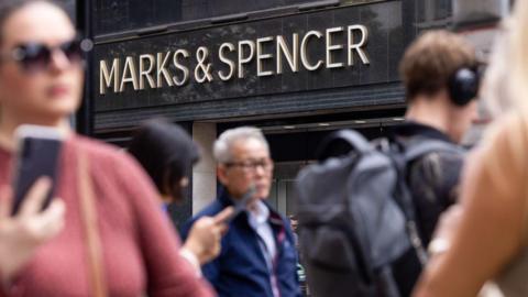 M&S sign outside a shop
