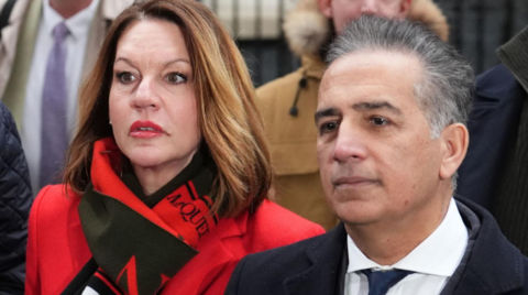 Emma Webber and Dr Sanjoy Kumar in Downing Street