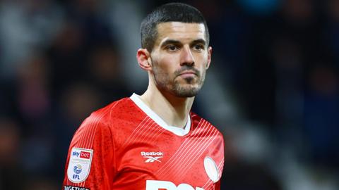 Conor Coady in action for Charlton against West Bromwich Albion in the 1-1 draw at The Hawthorns