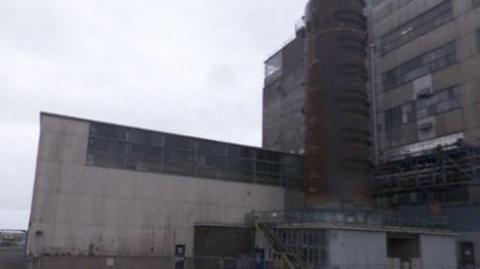 Part of the Calder Hall Blower Houses at the Sellafield site in Seascale