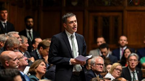 Adrian Ramsay speaks in the Houses of Parliament at PMQs