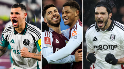 Bruno Guimaraes, Marco Asensio and Marcus Rashford, Raul Jiminez