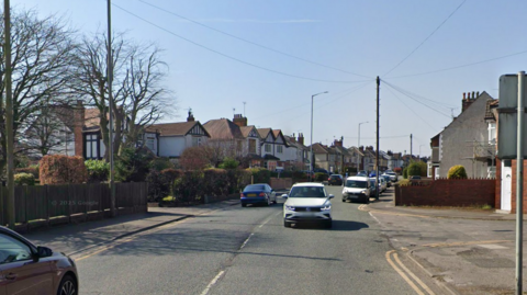 A section of a town road in Sutton-in-Ashfield