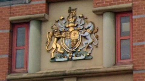 Coat of arms on Leeds Magistrates' Court