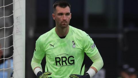 Mathew Hudson in action for Oldham