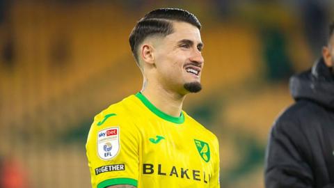 Norwich City player Borja Sainz