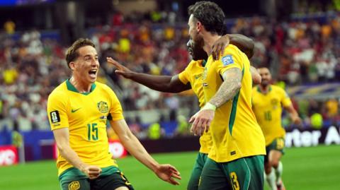 Australia celebrate