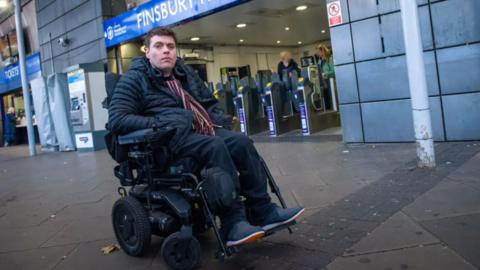 Alex Taylor outside Finsbury Park underground station
