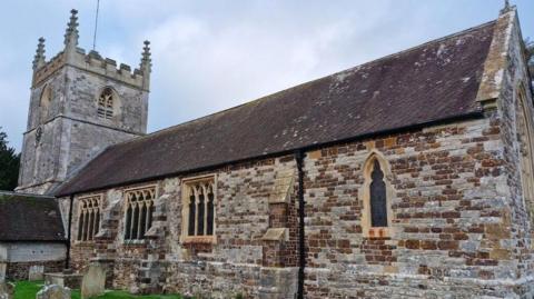 St Mary, Sturminster Marshall church - large stone church.