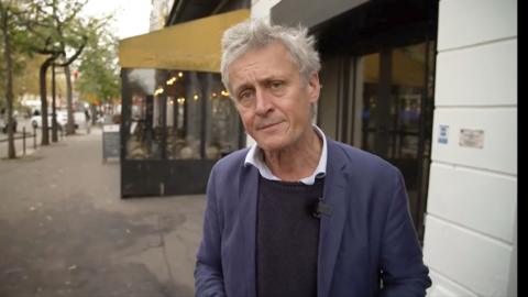 Hugh Schofield outside the Bataclan in Paris