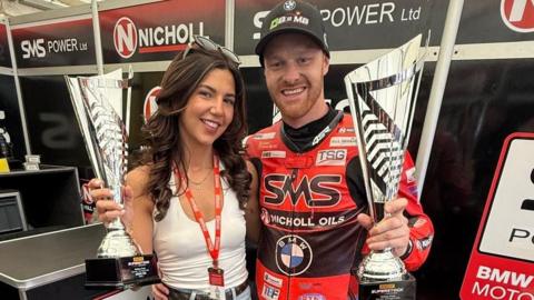 David Allingham with his fiancée Megan