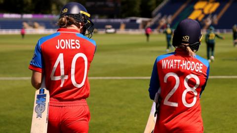 England openers walk out to face Australia