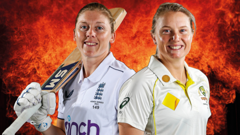 England captain Heather Knight and Australia captain Alyssa Healy