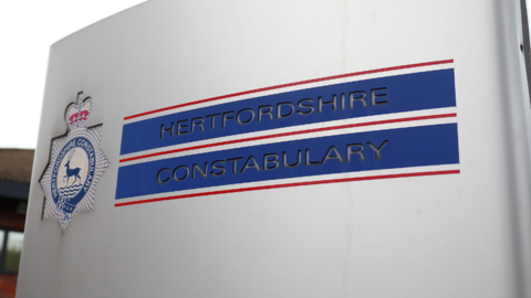 Sign for Hertfordshire Constabulary