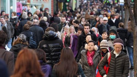 Shoppers in London